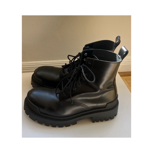 Balenciaga strike bootie new matt smooth calf leather size 40 - Picture 5 of 11